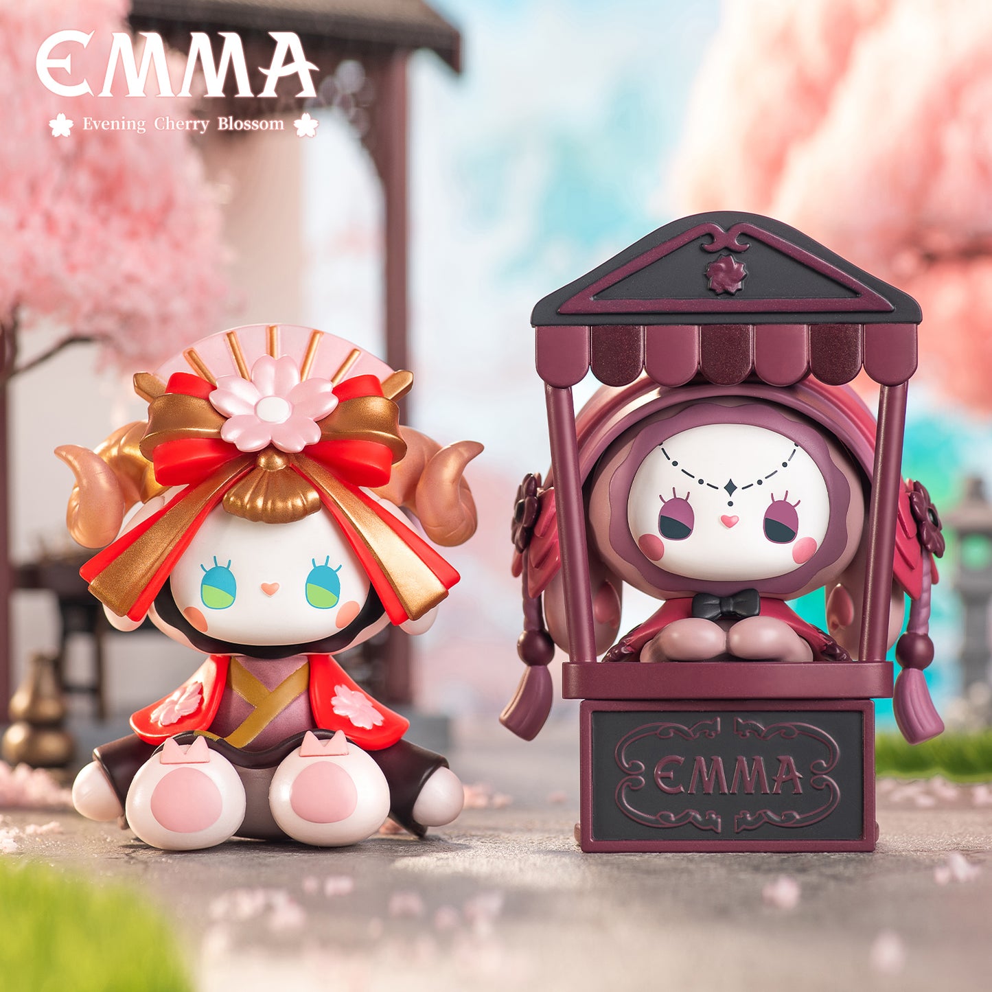 G4-EMMA Evening Cherry Blossom Collection Mysterious Character Blind Box (Set of 8)
