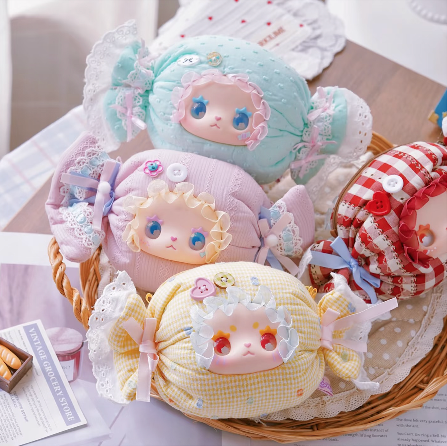 (2025new)EMMA Candy House Series Candy Fabric Small Bag Trendy Play (6 pieces per box)