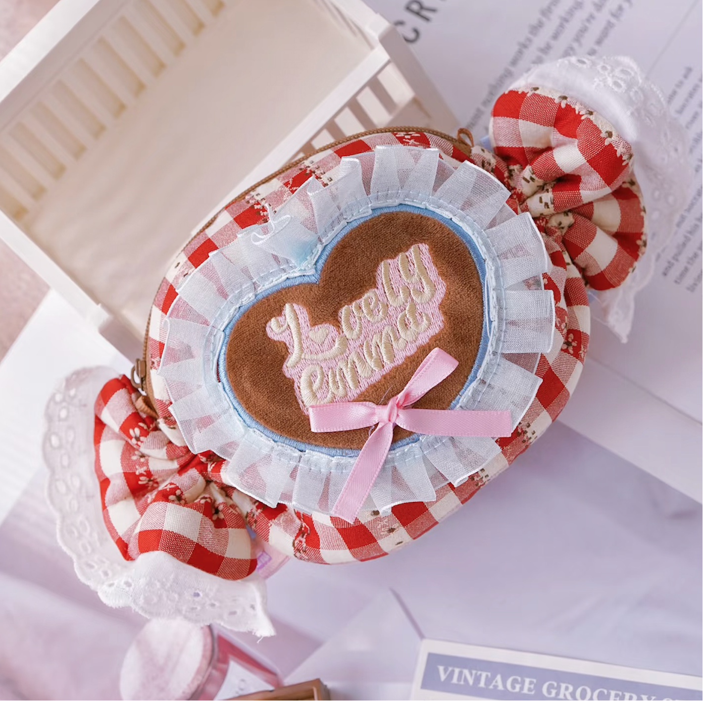 (2025new)EMMA Candy House Series Candy Fabric Small Bag Trendy Play (6 pieces per box)
