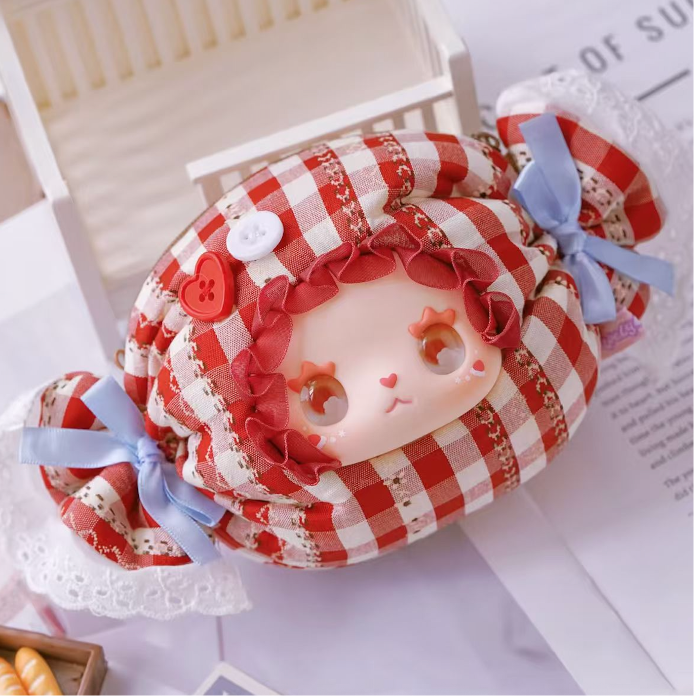 (2025new)EMMA Candy House Series Candy Fabric Small Bag Trendy Play (6 pieces per box)