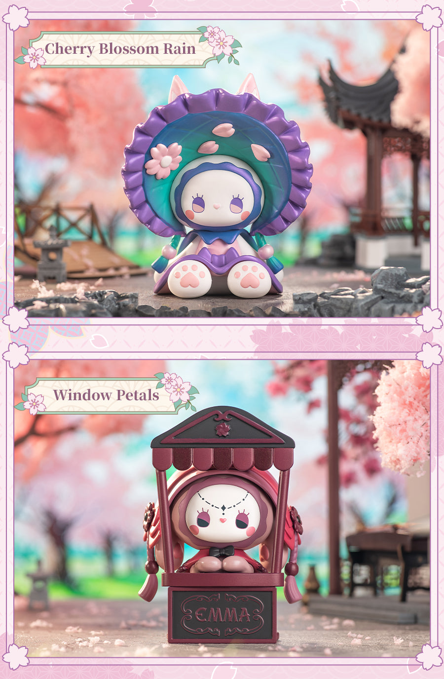 G4-EMMA Evening Cherry Blossom Collection Mysterious Character Blind Box (Set of 8)