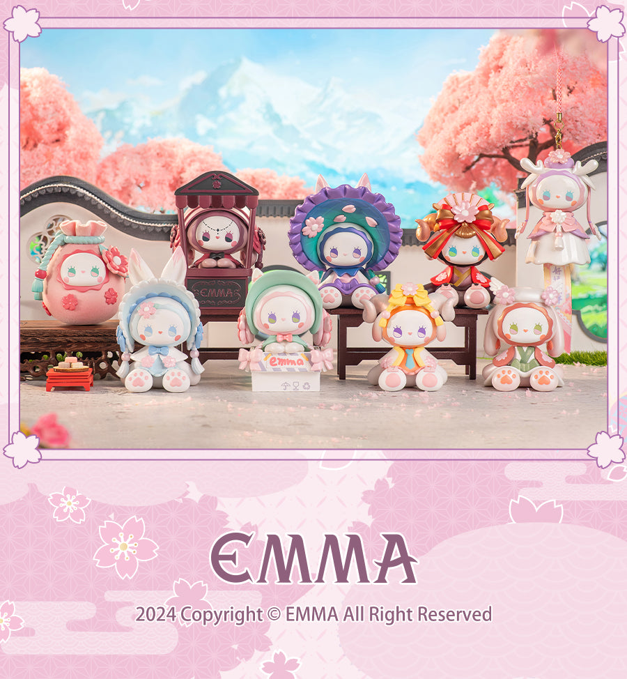 G4-EMMA Evening Cherry Blossom Collection Mysterious Character Blind Box (Set of 8)