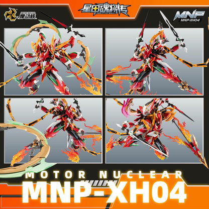M4-Modonghe [Nezha] Six-Armed Alloy Skeleton Lotus Platform Multi-Weapon Collectible Mecha Model（6-piece set）