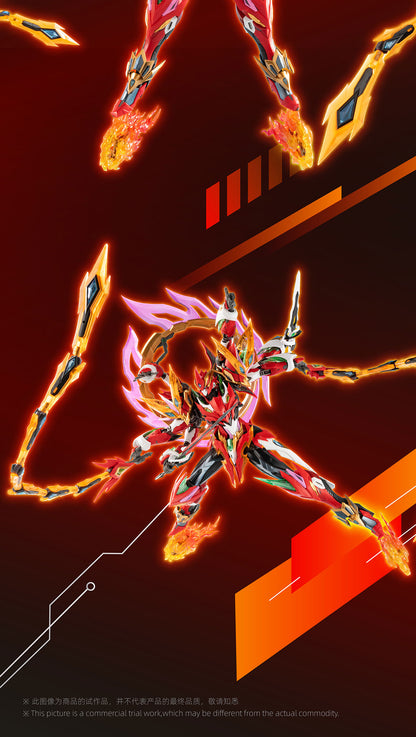 M4-Modonghe [Nezha] Six-Armed Alloy Skeleton Lotus Platform Multi-Weapon Collectible Mecha Model（6-piece set）