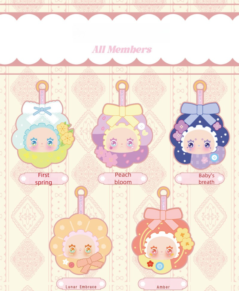 G17-EMMA Sui Sui Hua Ling Plush Series Collectible Figure Blind Box (Set of 8)
