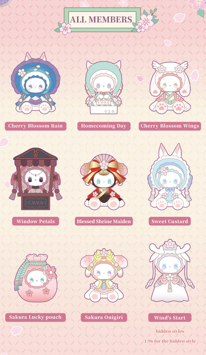 G4-EMMA Evening Cherry Blossom Collection Mysterious Character Blind Box (Set of 8)